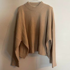 Cream recycled cashmere Madewell sweater